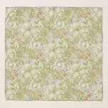 William Morris Golden Lily Garden Flower Classic Scarf<br><div class="desc">This is a photographic reproduction of an antique Victorian wallpaper by William Morris. William Morris’s design "Golden Lily" is an exquisite representation of vintage elegance, featuring a rich, antique damask paisley pattern. This design showcases beautiful golden lilies, bluebells, daisies, and swirling bougainvillea leaves, all intertwined in a harmonious, flowing composition....</div>