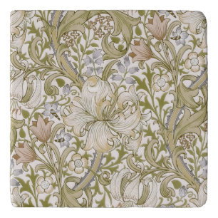 William Morris Golden Lily Garden Flower Classic Trivet