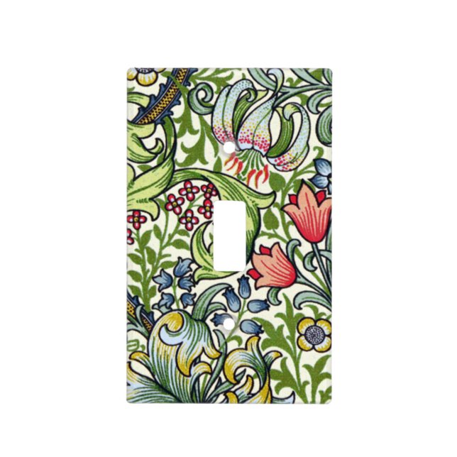William Morris Golden Lily Light Switch Cover (Front)