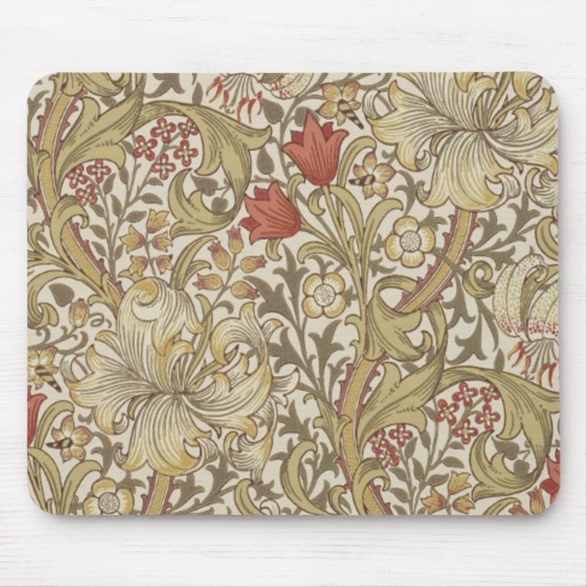 William Morris Golden Lily Mouse Pad (Front)