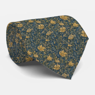 William Morris Golden Lily Pattern Neck Tie