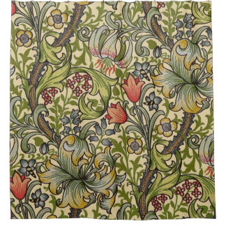 William Morris Golden Lily Restored Pattern Shower Curtain