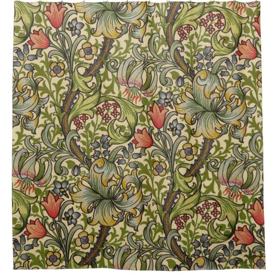 William Morris Golden Lily Shower Curtain