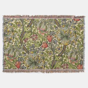 William Morris Golden Lily Throw Blanket