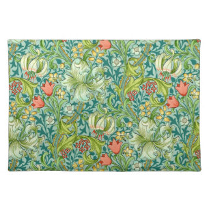 William Morris Golden Lily Vintage Floral Design Cloth Placemat
