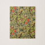 William Morris Golden Lily Vintage Floral Design Jigsaw Puzzle<br><div class="desc">This beautiful William Morris floral wallpaper pattern is named “Golden Lily.”</div>