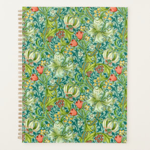 William Morris Golden Lily Vintage Floral Design Planner