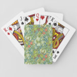 William Morris Golden Lily Vintage Floral Design Playing Cards at Zazzle