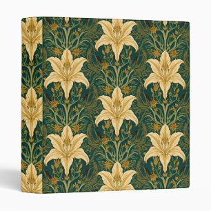 William Morris Golden Lily Vintage Pre-Raphaelite 3 Ring Binder