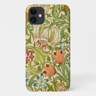 William Morris Golden Lily Vintage Pre-Raphaelite iPhone 11 Case