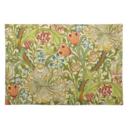 William Morris Golden Lily Vintage Pre-raphaelite Cloth Placemat
