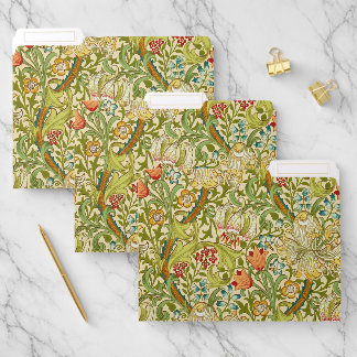 William Morris Golden Lily Vintage Pre-Raphaelite File Folder