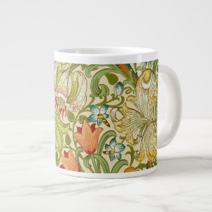 William Morris Golden Lily Vintage Pre-Raphaelite Giant Coffee Mug