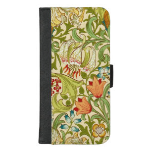 William Morris Golden Lily Vintage Pre-Raphaelite iPhone 8/7 Plus Wallet Case