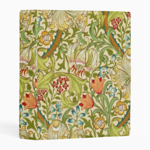 William Morris Golden Lily Vintage Pre-Raphaelite Mini Binder