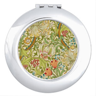 William Morris Golden Lily Vintage Pre-Raphaelite Mirror For Makeup