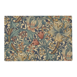 William Morris Golden Lily Vintage Pre-Raphaelite Placemat