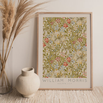 William Morris Golden Lily Wall Art Print by William_Morris_Shop at Zazzle