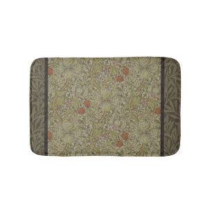 William Morris Golden Lily Willow Bough Pattern Bathroom Mat