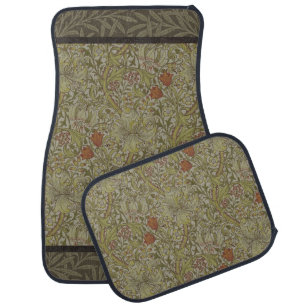William Morris Golden Lily Willow Bough Pattern Car Floor Mat