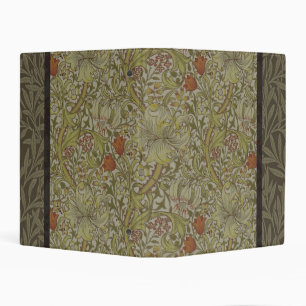 William Morris Golden Lily Willow Bough Pattern Mini Binder