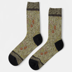 William Morris Golden Lily Willow Bough Pattern Socks