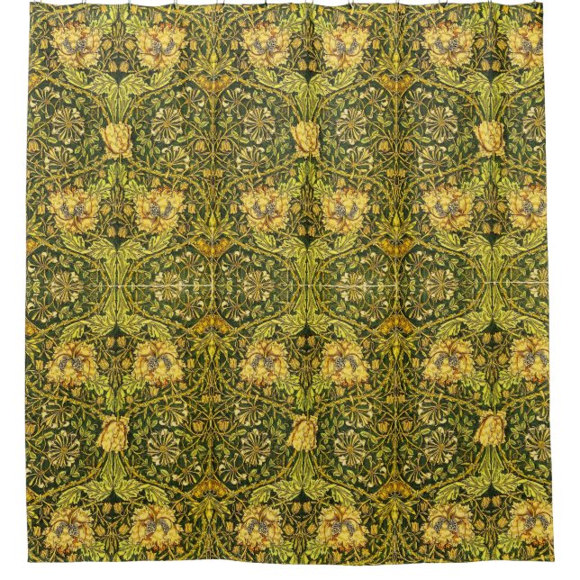 William Morris Golden the honeysuckle 2 Shower Curtain (Front)