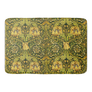 William Morris Golden the honeysuckle Bath Mat