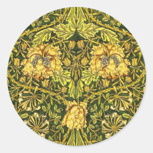 William Morris Golden the honeysuckle Classic Round Sticker