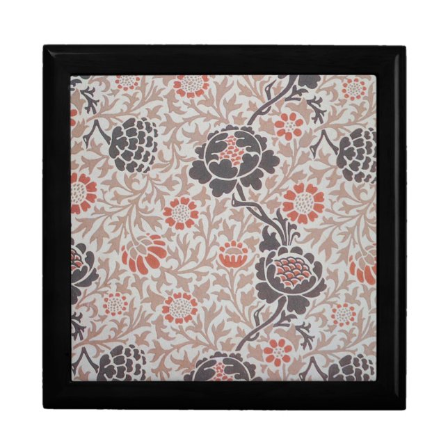 William Morris Grafton Botanic Art Design Jewelry Box (Front)