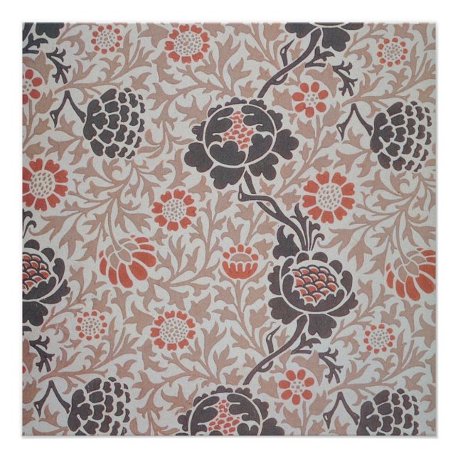 William Morris Grafton Botanic Art Design Poster (Front)