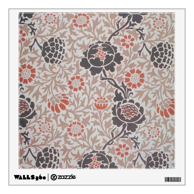 William Morris Grafton Botanic Art Design Wall Sticker (Front)