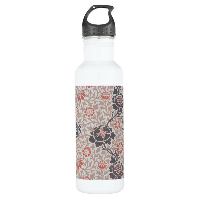 William Morris Grafton Botanic Art Design Water Bottle (Front)