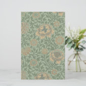 William Morris Grafton Floral Pattern Sage Green (Standing Front)