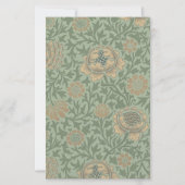 William Morris Grafton Floral Pattern Sage Green (Front)