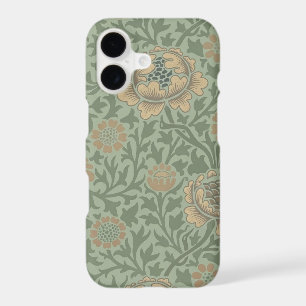 William Morris Grafton Floral Pattern Sage Green iPhone 17 Case