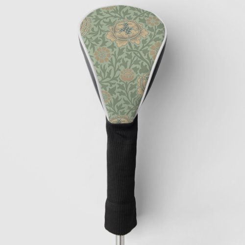 William Morris Grafton Floral Pattern Sage Green  Golf Head Cover