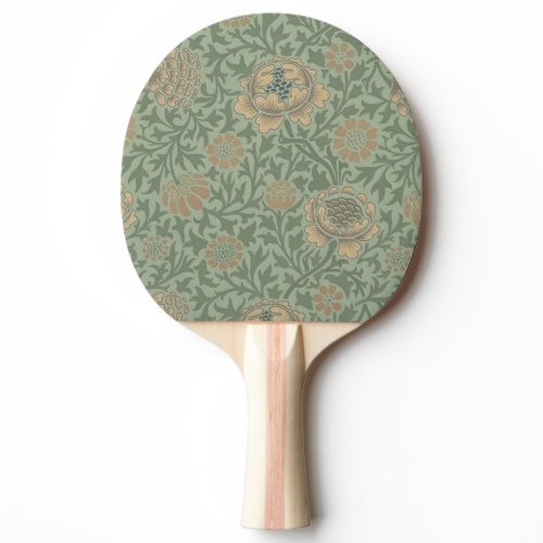 William Morris Grafton Floral Pattern Sage Green  Ping Pong Paddle