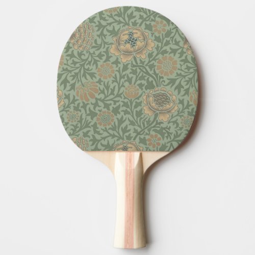 William Morris Grafton Floral Pattern Sage Green  Ping Pong Paddle