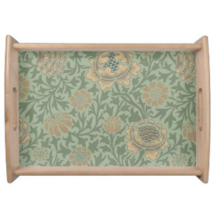William Morris Grafton Floral Pattern Sage Green Serving Tray