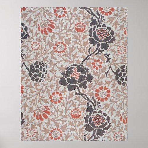 William Morris Grafton Flower Design Poster