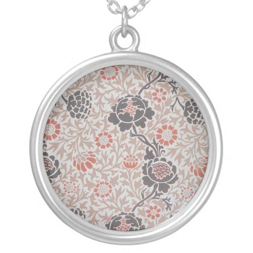 William Morris Grafton Flower Design Silver Plated Necklace