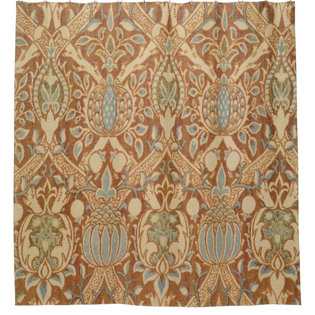 William Morris Granada Velvet Shower Curtain (Front)