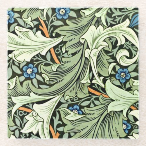 William Morris _ Granville famous vintage pattern Glass Coaster