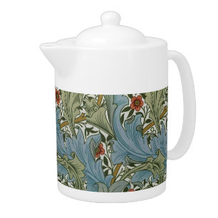 William Morris Granville Vintage Floral Pattern Teapot