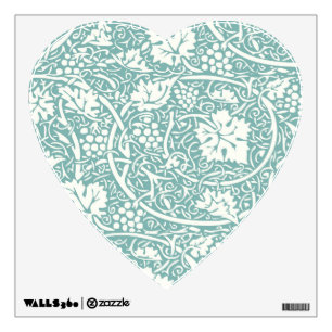 William Morris Grape Pattern Teal Turquoise Wall Sticker
