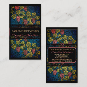 William Morris Grapes & Grape Vines Business Card