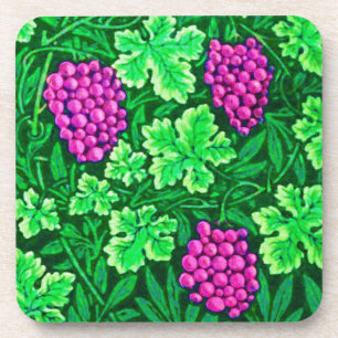 William Morris Grapevine, Magenta and Green Coaster