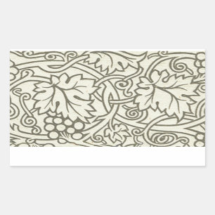 William Morris Grapevine Sage Wallpaper Rectangular Sticker