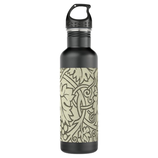William Morris Grapevine Sage Wallpaper Stainless Steel Water Bottle (Front)